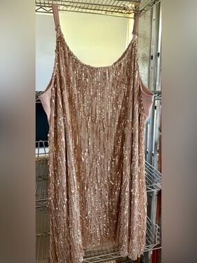 Torrid gold sequin dress 4x